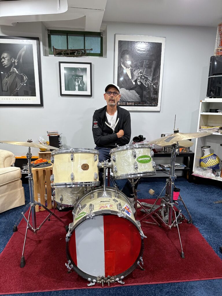 Richard Baratta in his home studio